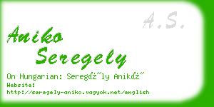 aniko seregely business card